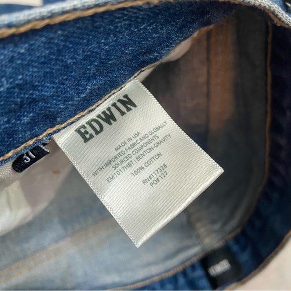 Edwin Benton slim fit jeans 31x32 lightly distressed 28575 - Picture 6 of 15